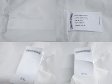 Load image into Gallery viewer, 新品未使用 CHROME HEARTS クロムハーツ オープンカラーシャツ 開襟シャツ サイズS CH刺繍 ロゴボタン ホワイト 中古 4b002301