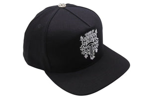 未使用 CHROME HEARTS クロムハーツ キャップ ヴィンダガー刺繍 クロスボール シルバー925 ブラック ホワイト 中古 4b002303 