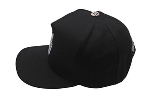 未使用 CHROME HEARTS クロムハーツ キャップ ヴィンダガー刺繍 クロスボール シルバー925 ブラック ホワイト 中古 4b002303 