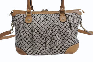 GUCCI グッチ スーキー ハンドバッグ 247902 GGスプリームキャンバス レザー ブラウン ベージュ ゴールド金具 美品 中古 4b002306
