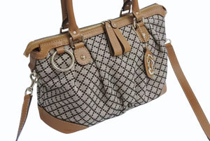 GUCCI グッチ スーキー ハンドバッグ 247902 GGスプリームキャンバス レザー ブラウン ベージュ ゴールド金具 美品 中古 4b002306