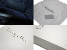 Load image into Gallery viewer, 極美品 ChristianDior クリスチャンディオール トロッター ダブルサドルバッグ キャンバス レザー ネイビー ゴールド 中古 4b002307