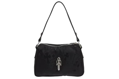 新品未使用 CHROME HEARTS クロムハーツ チキンナゲット スモール ワンショルダーバッグ ダガー CHクロス シルバー925 総柄 中古 4b002313