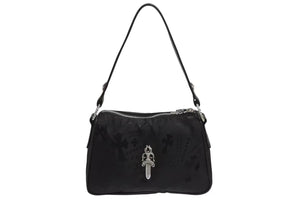 新品未使用 CHROME HEARTS クロムハーツ チキンナゲット スモール ワンショルダーバッグ ダガー CHクロス シルバー925 総柄 中古 4b002313