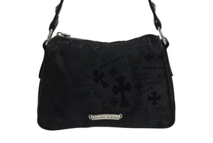 新品未使用 CHROME HEARTS クロムハーツ チキンナゲット スモール ワンショルダーバッグ ダガー CHクロス シルバー925 総柄 中古 4b002313