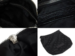 新品未使用 CHROME HEARTS クロムハーツ チキンナゲット スモール ワンショルダーバッグ ダガー CHクロス シルバー925 総柄 中古 4b002313