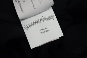 未使用 CHROME HEARTS クロムハーツ スパッツ レギンス サイズXS CH刺繍 レーヨン相当 ブラック 中古 4b002315 
