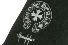 画像をギャラリービューアに読み込む, 未使用 CHROME HEARTS クロムハーツ ホノルル限定 ホテルスリッパ サイズM ホースシュー刺繍 カーキ ホワイト 中古 4b002317 