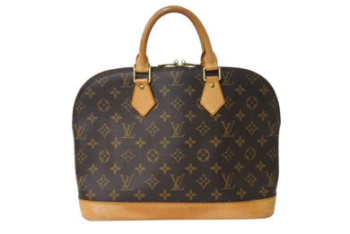 LOUIS VUITTON ルイヴィトン アルマPM ハンドバッグ M51130 モノグラム ブラウン ゴールド金具 美品 中古 4b002323