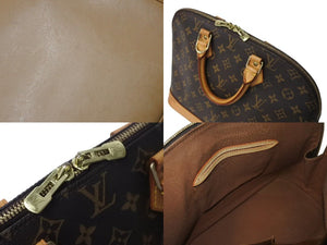 LOUIS VUITTON ルイヴィトン アルマPM ハンドバッグ M51130 モノグラム ブラウン ゴールド金具 美品 中古 4b002323