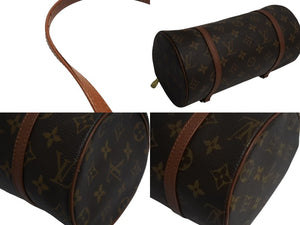 LOUIS VUITTON ルイヴィトン パピヨンPM 26 筒形 ハンドバック ブラウン モノグラム M51386 美品 中古 4b002329
