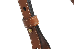極美品 CELINE セリーヌ AVA アヴァ ミニ トリオンフ ワンショルダーバッグ ブラウン ゴールド金具 中古 4b002333