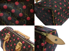 Load image into Gallery viewer, 極美品 LOUIS VUITTON ルイヴィトン モノグラムチェリー スピーディ25 ハンドバッグ M95009 村上隆 ブラウン 中古 4b002335