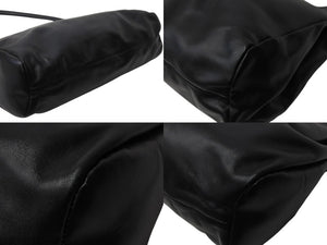 MARTIN MARGIELA マルタンマルジェラ ハンドバッグ 2way S56WG0044 SX9573 ブラック 黒 レザー シルバー金具 中古 4b002338