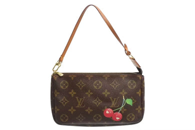 極美品 LOUIS VUITTON ルイヴィトン モノグラム チェリー ポシェットアクセソワール アクセサリーポーチ 村上隆 M95008 中古 4b002339