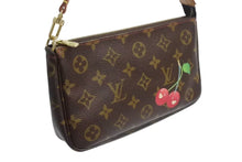 Load image into Gallery viewer, 極美品 LOUIS VUITTON ルイヴィトン モノグラム チェリー ポシェットアクセソワール アクセサリーポーチ 村上隆 M95008 中古 4b002339