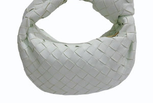 BOTTEGA VENETA ボッテガヴェネタ ミニ ジョディ ハンドバッグ A00137108K イントレチャート パステルグリーン 美品 中古 4b002340