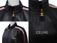 Load image into Gallery viewer, CELINE セリーヌ ライダースジャケット 2EH71583C ブラック ピンク レーヨン 羊革 レザー 綿 38 2EH71583C 美品 中古 4b002341