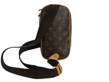 Load image into Gallery viewer, LOUIS VUITTON ルイヴィトン モノグラム ポシェット ガンジュ ボディバッグ M51870 ブラウン 美品 中古 4b002343