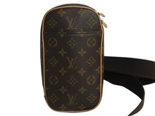 Load image into Gallery viewer, LOUIS VUITTON ルイヴィトン モノグラム ポシェット ガンジュ ボディバッグ M51870 ブラウン 美品 中古 4b002343