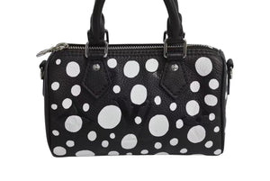新品同様 LOUIS VUITTON ルイヴィトン ナノ スピーディ 草間彌生 2WAYハンドバッグ M81910 モノグラムアンプラントレザー 中古 4b002344
