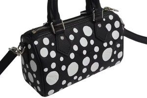 新品同様 LOUIS VUITTON ルイヴィトン ナノ スピーディ 草間彌生 2WAYハンドバッグ M81910 モノグラムアンプラントレザー 中古 4b002344