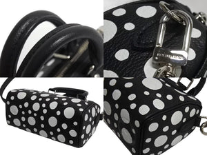 新品同様 LOUIS VUITTON ルイヴィトン ナノ スピーディ 草間彌生 2WAYハンドバッグ M81910 モノグラムアンプラントレザー 中古 4b002344