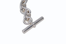 Load image into Gallery viewer, 極美品 HERMES エルメス シェーヌダンクルMM ブレスレット 24AG095877 フランス製 14コマ シルバー925 54.2g 中古 4b002346