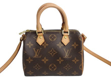 Load image into Gallery viewer, 極美品 LOUIS VUITTON ルイヴィトン ナノスピーディ 2WAY ショルダーバッグ M61252 モノグラム 中古 4b002352