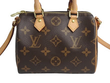 Load image into Gallery viewer, 極美品 LOUIS VUITTON ルイヴィトン ナノスピーディ 2WAY ショルダーバッグ M61252 モノグラム 中古 4b002352