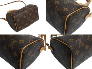 極美品 LOUIS VUITTON ルイヴィトン ナノスピーディ 2WAY ショルダーバッグ M61252 モノグラム 中古 4b002352