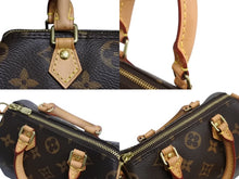 Load image into Gallery viewer, 極美品 LOUIS VUITTON ルイヴィトン ナノスピーディ 2WAY ショルダーバッグ M61252 モノグラム 中古 4b002352