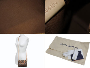 極美品 LOUIS VUITTON ルイヴィトン ナノスピーディ 2WAY ショルダーバッグ M61252 モノグラム 中古 4b002352