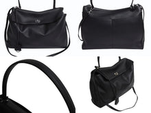 Load image into Gallery viewer, BALENCIAGA バレンシアガ ロデオ ラージ レザー 2WAY ショルダーバッグ 789744 ブラック シルバー金具 美品 中古 4b002353
