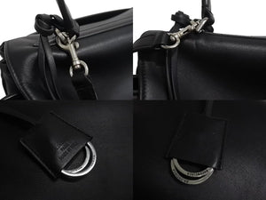 BALENCIAGA バレンシアガ ロデオ ラージ レザー 2WAY ショルダーバッグ 789744 ブラック シルバー金具 美品 中古 4b002353