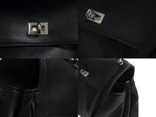 Load image into Gallery viewer, BALENCIAGA バレンシアガ ロデオ ラージ レザー 2WAY ショルダーバッグ 789744 ブラック シルバー金具 美品 中古 4b002353