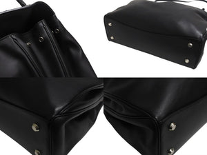 BALENCIAGA バレンシアガ ロデオ ラージ レザー 2WAY ショルダーバッグ 789744 ブラック シルバー金具 美品 中古 4b002353