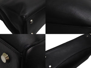 BALENCIAGA バレンシアガ ロデオ ラージ レザー 2WAY ショルダーバッグ 789744 ブラック シルバー金具 美品 中古 4b002353