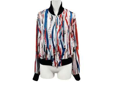 Jean Paul GAULTIER ジャンポールゴルチェ ブルゾン サイズ40 JPT011 ジップアップ メジャー柄 総柄 マルチカラー 美品 中古 4b002364 