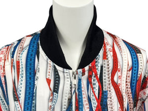 Jean Paul GAULTIER ジャンポールゴルチェ ブルゾン サイズ40 JPT011 ジップアップ メジャー柄 総柄 マルチカラー 美品 中古 4b002364 