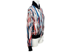 Jean Paul GAULTIER ジャンポールゴルチェ ブルゾン サイズ40 JPT011 ジップアップ メジャー柄 総柄 マルチカラー 美品 中古 4b002364 