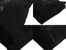Load image into Gallery viewer, Jean Paul Gaultier ジャンポールゴルチェ ハンドバッグ ドラゴン タトゥー ブラック グレー ナイロン シルバー金具 龍 良品 中古 4b002366