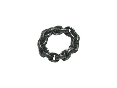 CHROME HEARTS クロムハーツ ペーパーチェーンリング 指輪 サイズ9号 重量約5.4g シルバー925 付属品 美品 中古 4b002370 