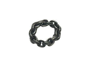 CHROME HEARTS クロムハーツ ペーパーチェーンリング 指輪 サイズ9号 重量約5.4g シルバー925 付属品 美品 中古 4b002370 