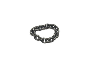 CHROME HEARTS クロムハーツ ペーパーチェーンリング 指輪 サイズ9号 重量約5.4g シルバー925 付属品 美品 中古 4b002370 
