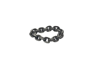 CHROME HEARTS クロムハーツ ペーパーチェーンリング 指輪 サイズ9号 重量約5.4g シルバー925 付属品 美品 中古 4b002370 