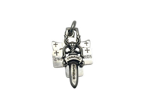 CHROME HEARTS クロムハーツ 3 TRINKETS スリートリンケッツ ペンダントチャーム 重量約24.0g・925刻印 シルバー925 美品 中古 4b002371 