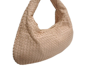BOTTEGAVENETA ボッテガヴェネタ イントレチャート ホーボー ワンショルダーバッグ 189227 レザー ピンク 鞄 肩掛け 美品 中古 4b002373