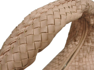 BOTTEGAVENETA ボッテガヴェネタ イントレチャート ホーボー ワンショルダーバッグ 189227 レザー ピンク 鞄 肩掛け 美品 中古 4b002373
