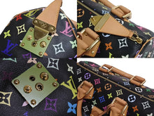 Load image into Gallery viewer, 極美品 LOUIS VUITTON ルイヴィトン スピーディ30 村上隆 ハンドバッグ M92642 モノグラム マルチカラー ブラック 中古 4b002375